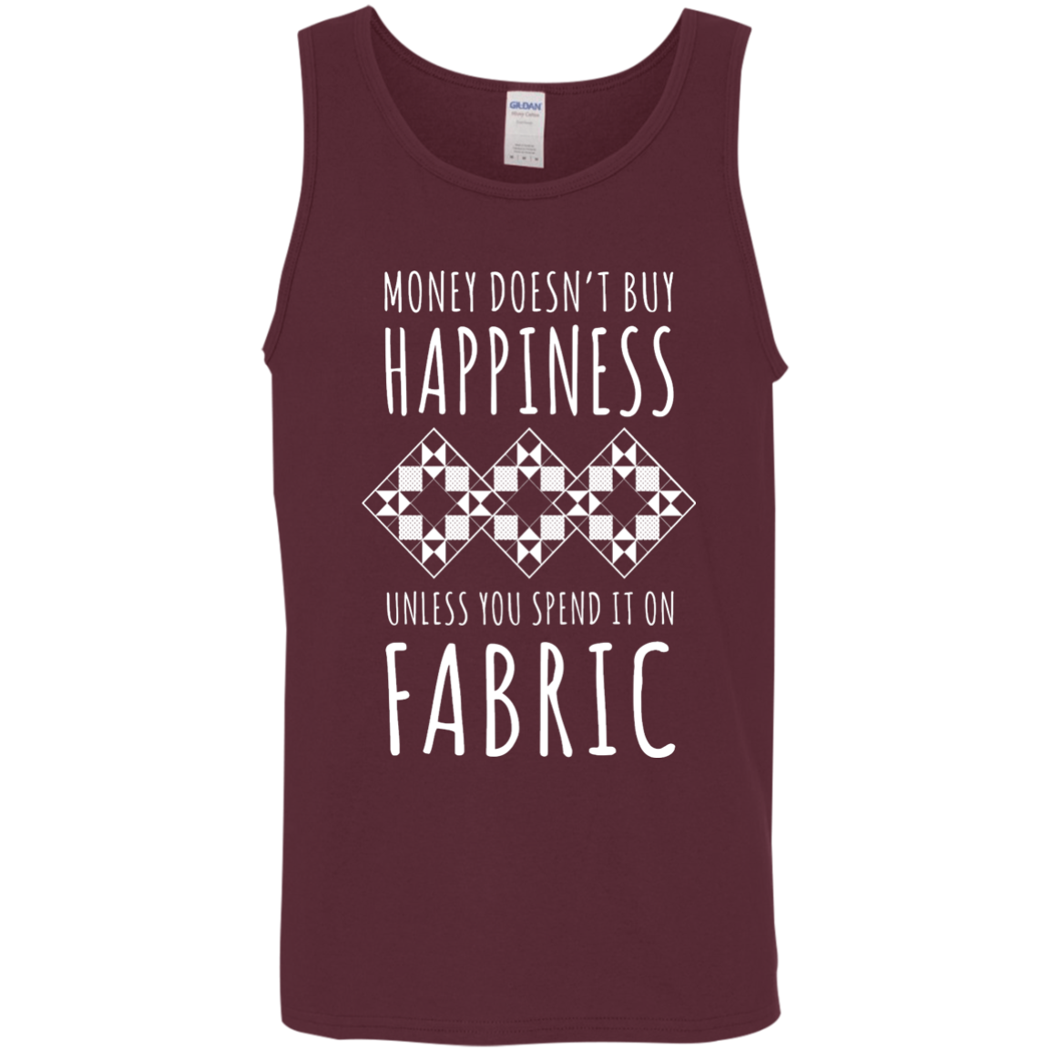 Money Doesn't Buy Happiness (Fabric) Cotton Tank Top