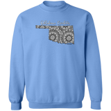 Oklahoma Crocheter Crewneck Pullover Sweatshirt