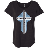 Log Cabin Easter Cross Ladies Shirts