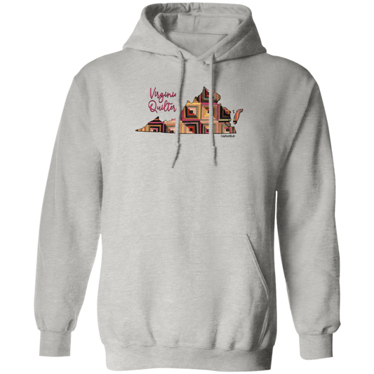 Virginia Quilter Pullover Hoodie, Gift for Quilting Friends and Family