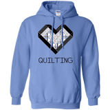 Log Cabin Heart Quilting Pullover Hoodie