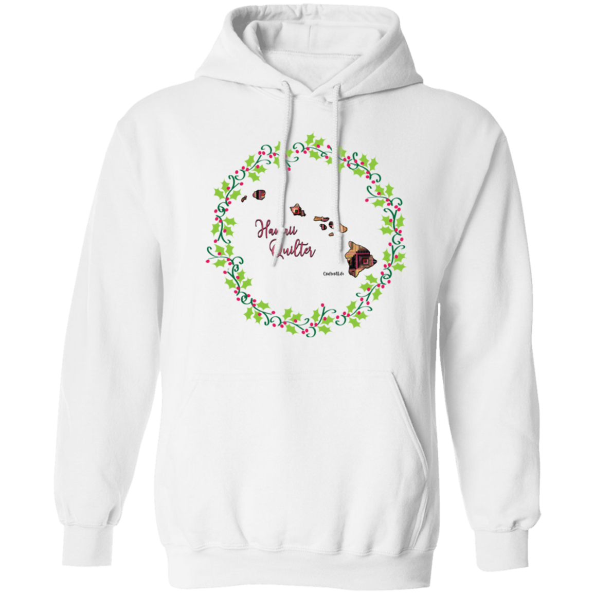 Hawaii Quilter Christmas Pullover Hoodie
