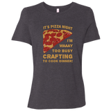 Pizza Night Ladies Relaxed Jersey Short-Sleeve T-Shirt
