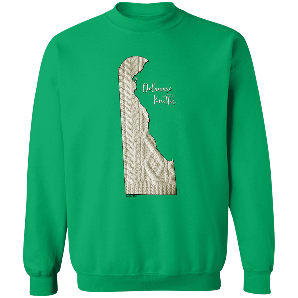 Delaware Knitter Crewneck Pullover Sweatshirt