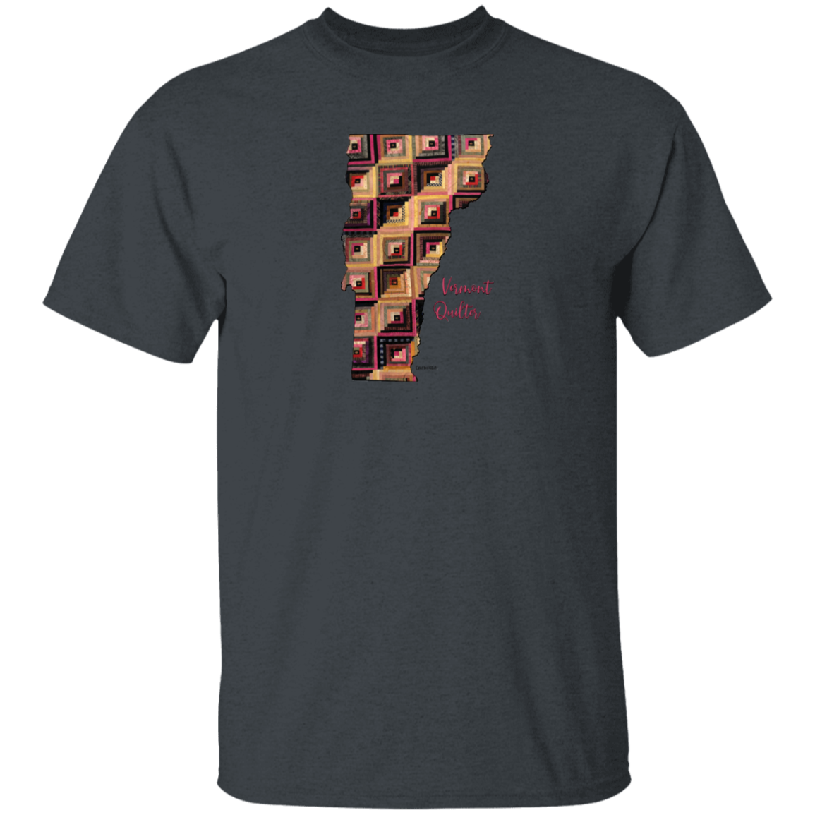 Vermont Quilter T-Shirt, Gift for Quilting Friends and Family