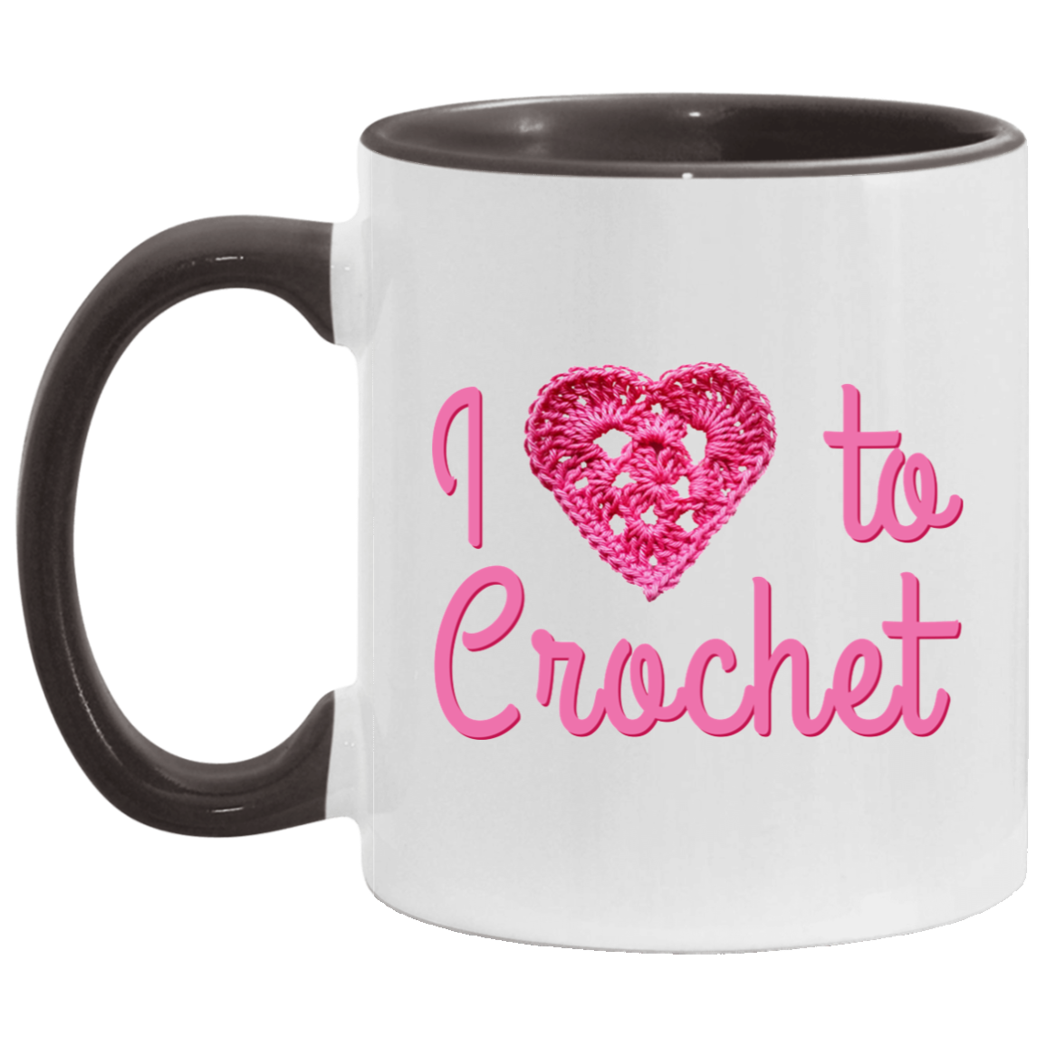 I Heart to Crochet Mugs