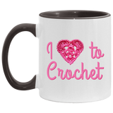 I Heart to Crochet Mugs