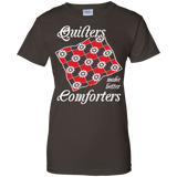 Quilters Make Better Comforters Ladies Custom 100% Cotton T-Shirt - Crafter4Life - 4