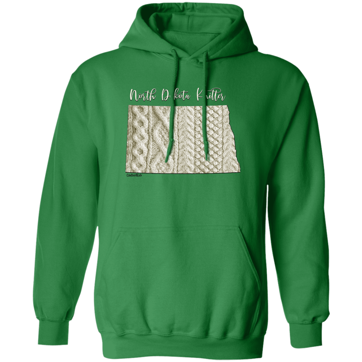 North Dakota Knitter Pullover Hoodie