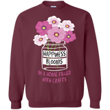 Happiness Blooms with Crafts Crewneck Sweatshirts - Crafter4Life - 4