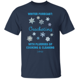 Winter Forecast Crocheting Flurries T-Shirt