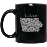 Iowa Crocheter Black Mugs