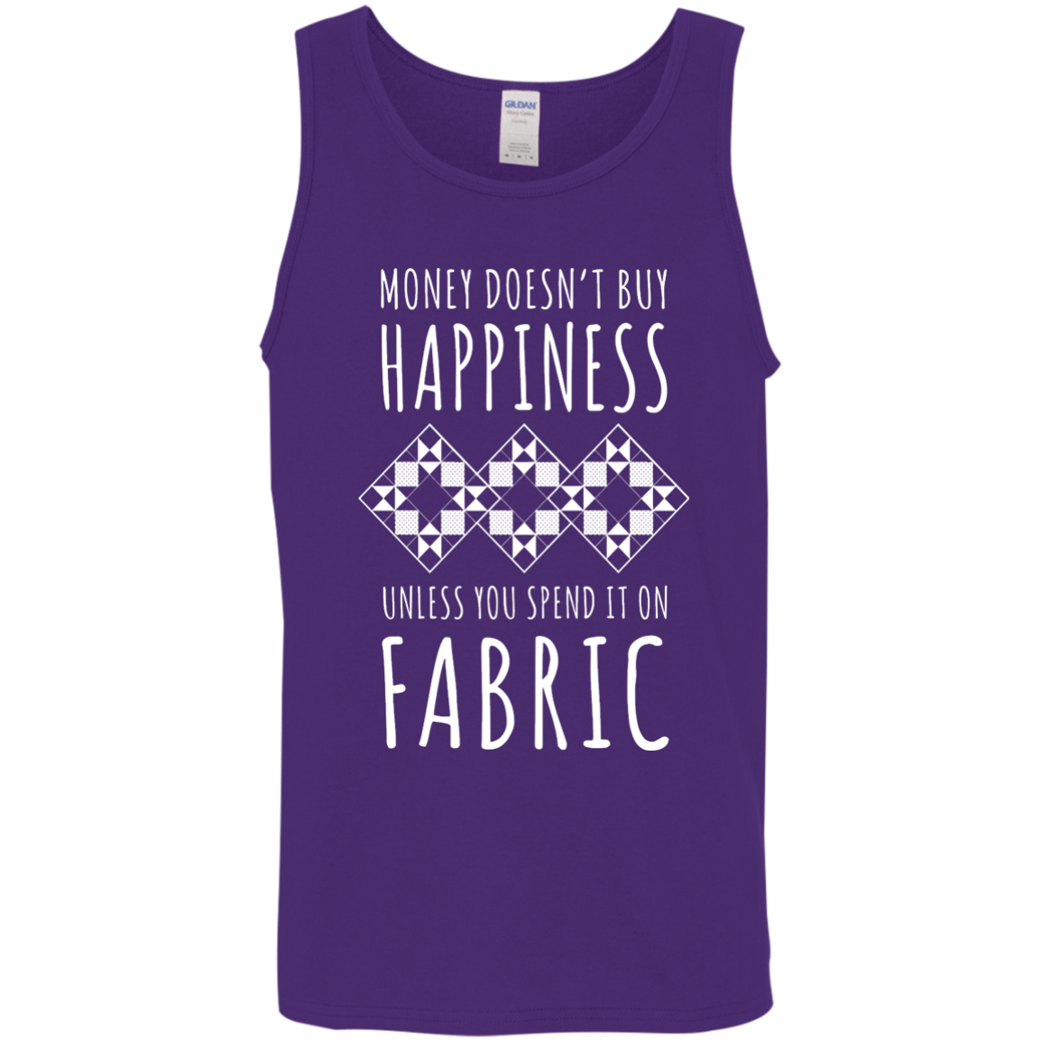 Money Doesn't Buy Happiness (Fabric) Cotton Tank Top