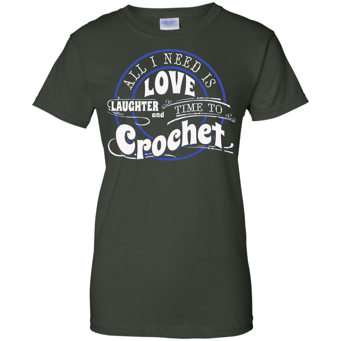 Time to Crochet Ladies Custom 100% Cotton T-Shirt - Crafter4Life - 6