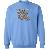 Missouri Crocheter Crewneck Pullover Sweatshirt