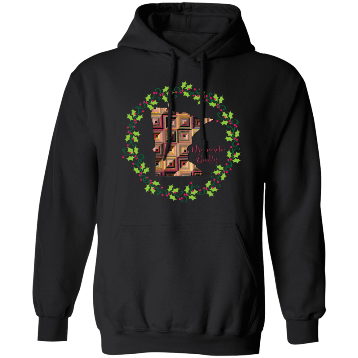 Minnesota Quilter Christmas Pullover Hoodie