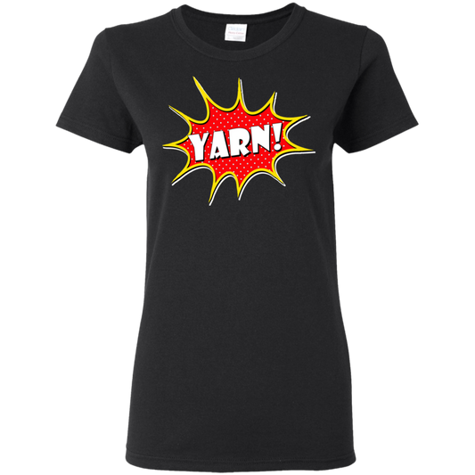 Yarn! Comic Starburst Ladies T-Shirt