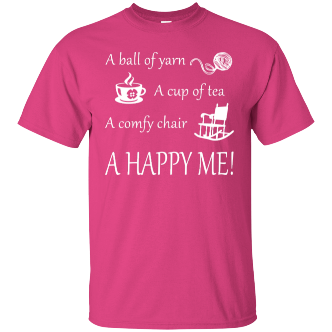 A Happy Me Custom Ultra Cotton T-Shirt - Crafter4Life - 8