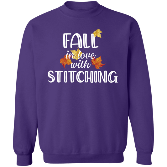 Fall in Love with Stitching Crewneck Pullover Sweatshirt