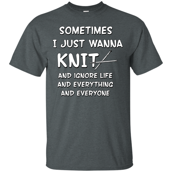 I Just Wanna Knit Ultra Cotton T-Shirt