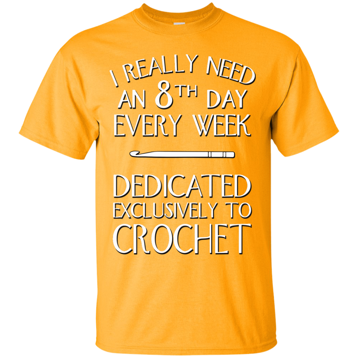 8th Day Crochet Custom Ultra Cotton T-Shirt - Crafter4Life - 3
