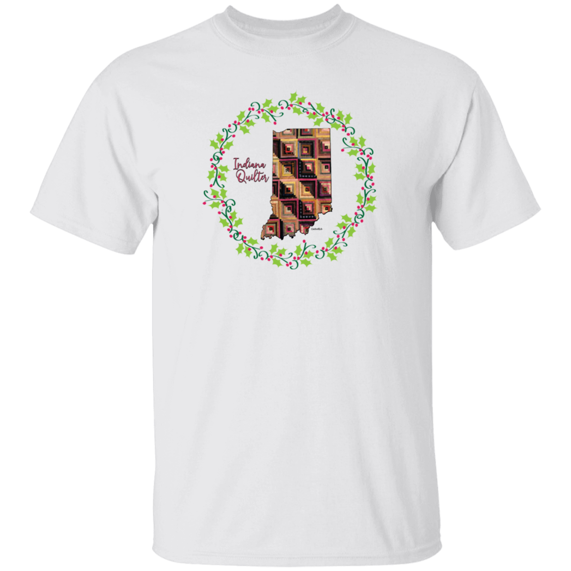 Indiana Quilter Christmas T-Shirt