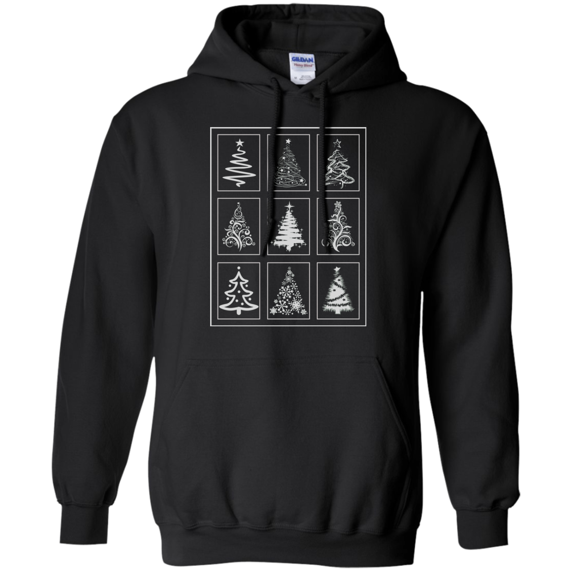 Christmas Tree Quilt Pullover Hoodie