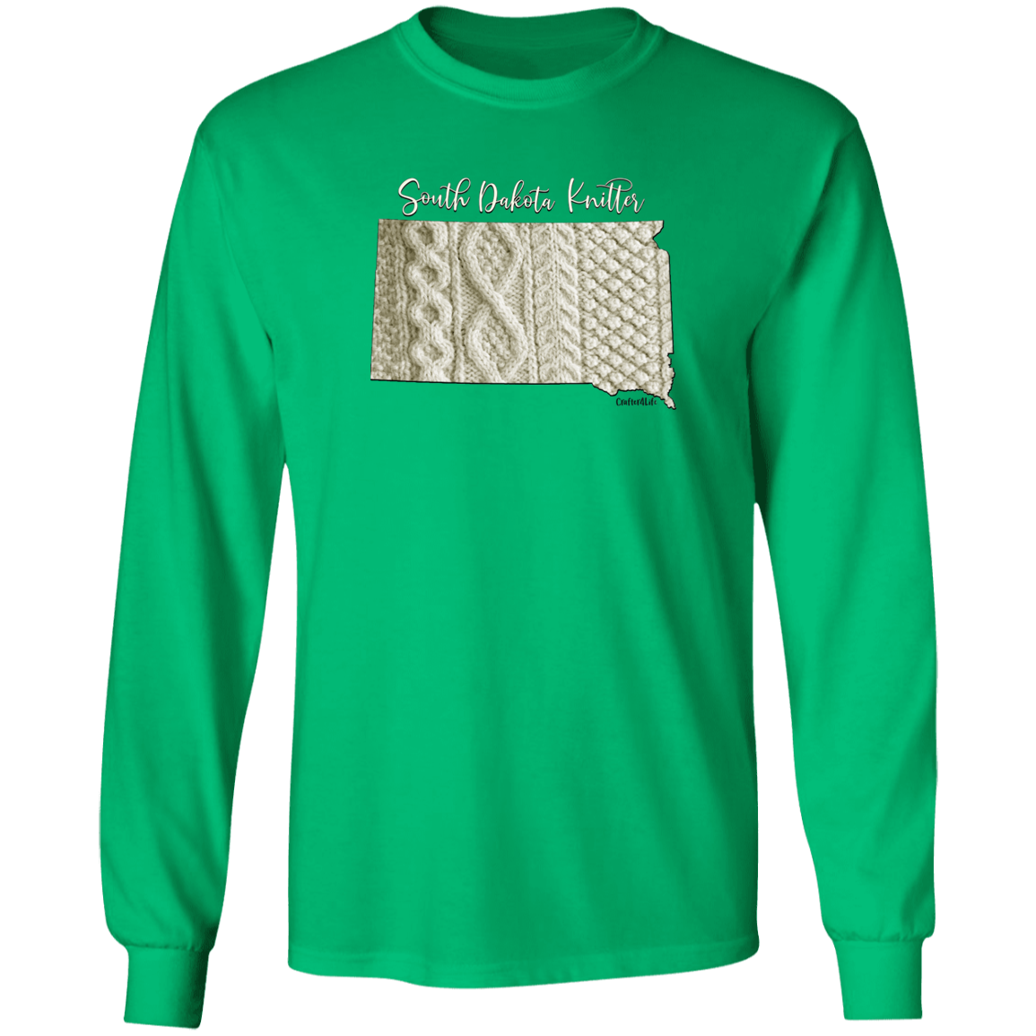 South Dakota Knitter LS Ultra Cotton T-Shirt