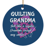Quilting Grandma Ornaments