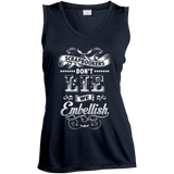 Scrapbookers Don't Lie Ladies Sleeveless V-Neck - Crafter4Life - 3