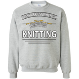 I Am Happiest When I'm Knitting Crewneck Sweatshirts - Crafter4Life - 2