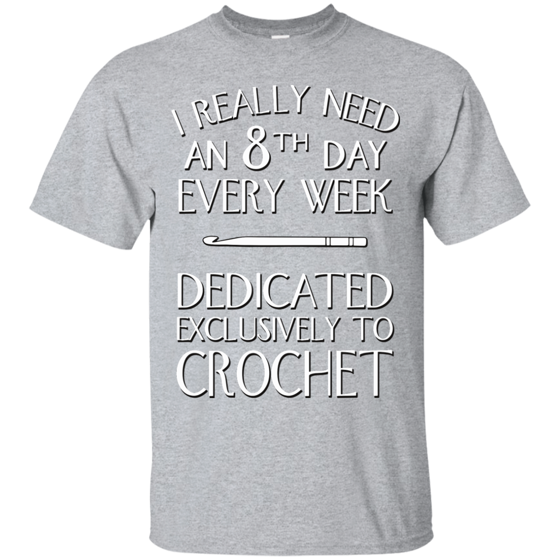 8th Day Crochet Custom Ultra Cotton T-Shirt - Crafter4Life - 2