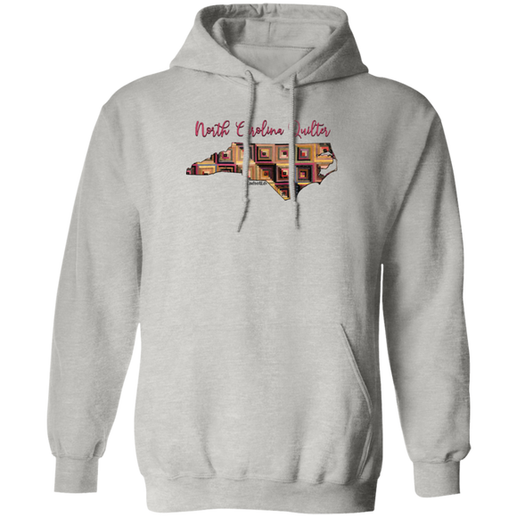 North Carolina Quilter Pullover Hoodie, Gift for Quilting Friends and Family