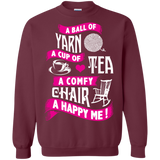 A Ball of Yarn, A Happy Me Crewneck Sweatshirts - Crafter4Life - 4