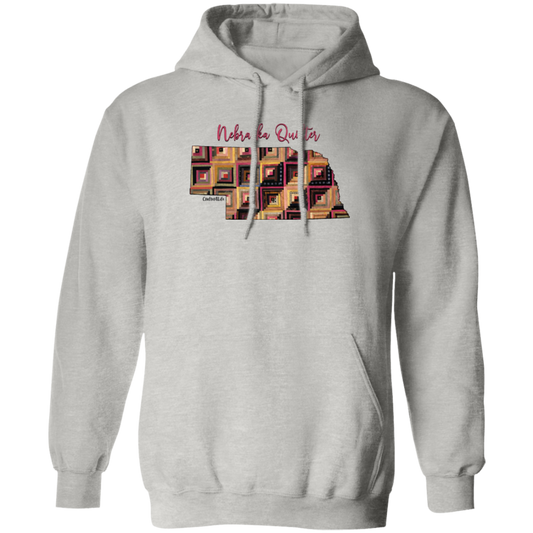 Nebraska Quilter Pullover Hoodie, Gift for Quilting Friends and Family