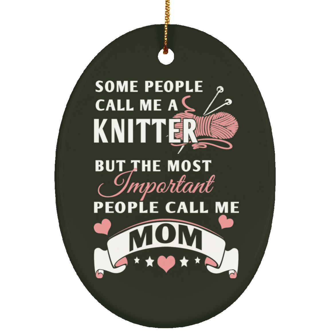 Knitter Mom Ornaments