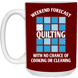 Weekend Forecast Quilting White Mugs
