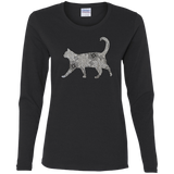 Crochet Cat Ladies Long Sleeve Shirts