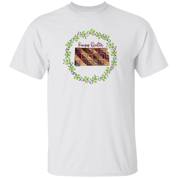 Kansas Quilter Christmas T-Shirt