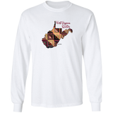 West Virginia Quilter Long Sleeve T-Shirt, Gift for Quilting Friends and Family
