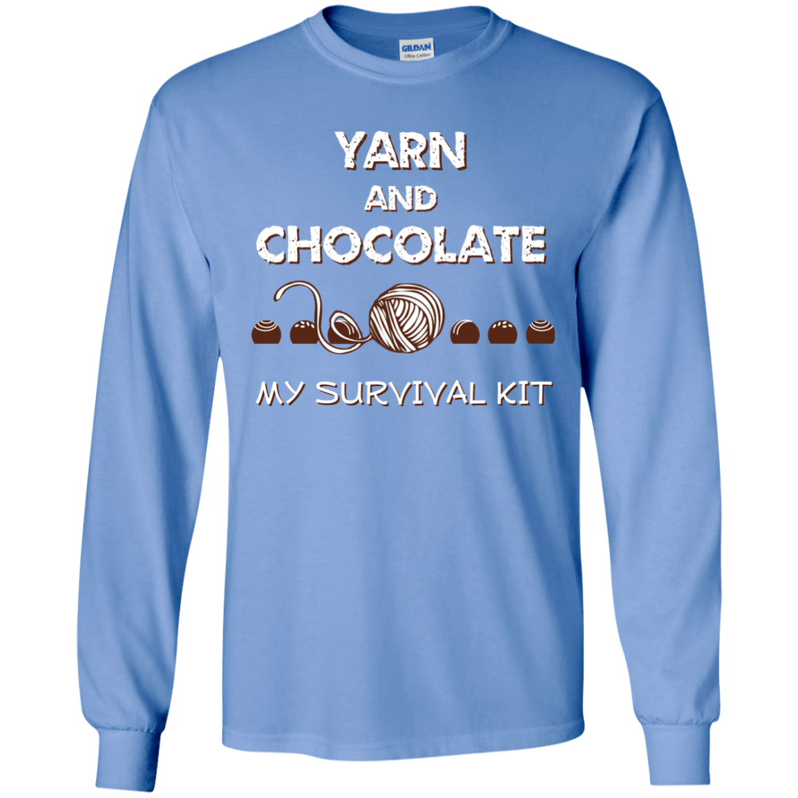 Yarn and Chocolate LS Ultra Cotton T-Shirt