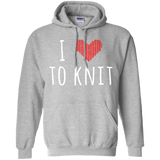 I Heart To Knit Pullover Hoodie