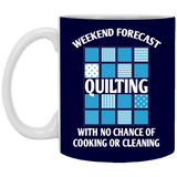 Weekend Forecast Quilting White Mugs