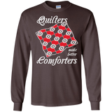Quilters Make Better Comforters Long Sleeve Ultra Cotton T-Shirt - Crafter4Life - 3
