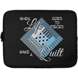Make a Quilt (blue) Laptop Sleeves