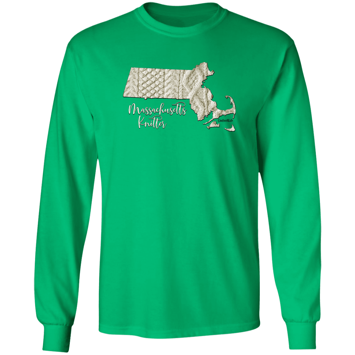 Massachusetts Knitter LS Ultra Cotton T-Shirt