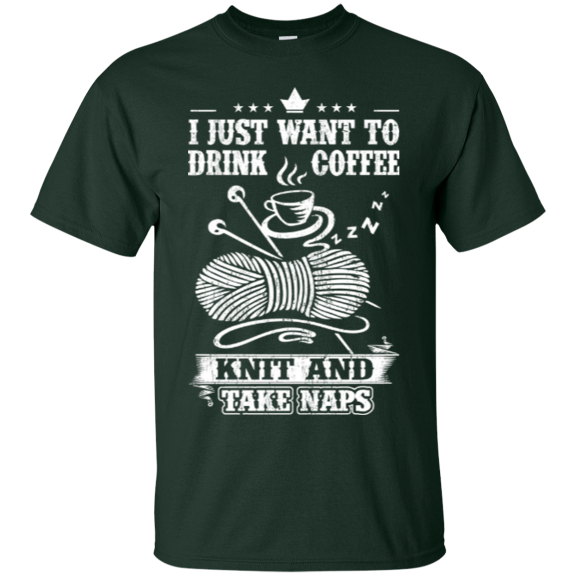 Coffee-Knit-Nap Custom Ultra Cotton T-Shirt - Crafter4Life - 2