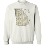 Georgia Knitter Crewneck Pullover Sweatshirt