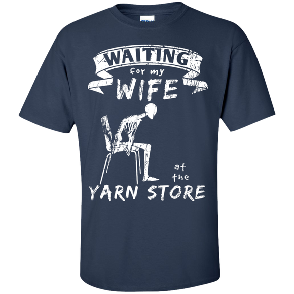 Waiting at the Yarn Store Men's and Unisex T-Shirts - Crafter4Life - 1