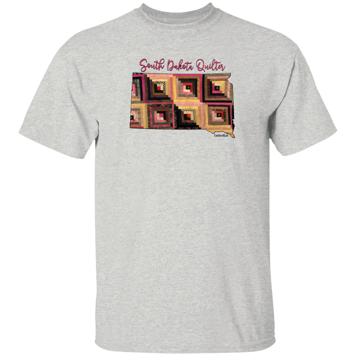 South Dakota Quilter T-Shirt, Gift for Quilting Friends and Family